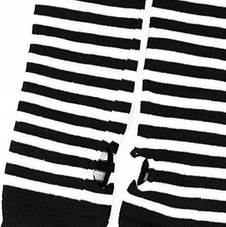 Rękawiczki długie bez palców mitenki paski