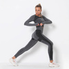 Komplet sportowy legginsy bezszwowe + top 