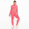 Komplet zestaw sportowy legginsy bezszwowe + top 