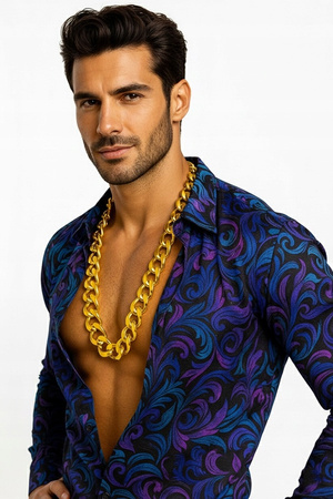 Gruby złoty łańcuch kieta 