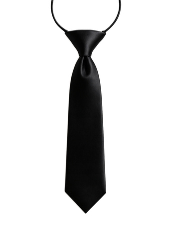 Krawat dziecięcy na gumce - czarny