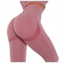 Legginsy sportowe push up wysoki stan fitness