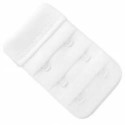 Przedłużenie do biustonosza haftka biała