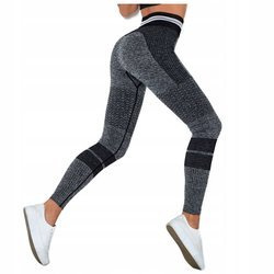 Legginsy sportowe push up wysoki stan fitness