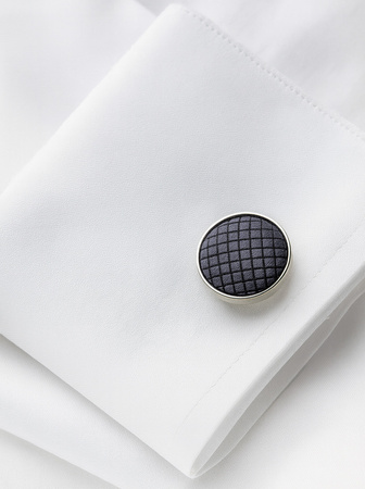 Spinki do mankietów - grafitowe