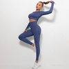 Komplet sportowy legginsy bezszwowe + top