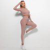 Komplet sportowy legginsy bezszwowe + top