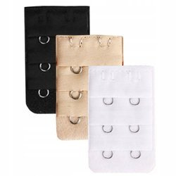 Zestaw przedłużka do biustonosza haftki 3 szt