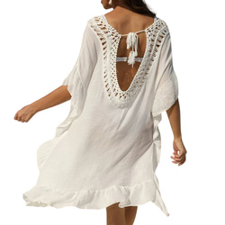 Pareo plażowe z falbanką tunika