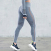 Legginsy sportowe push up wysoki stan z lampasem 