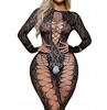 Zmysłowy bodystocking z wycięciami