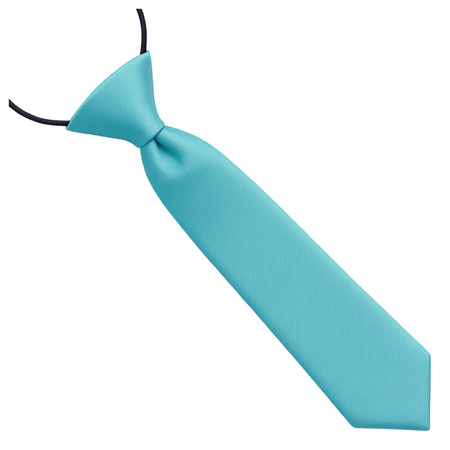 Krawat dziecięcy na gumce - niebieski