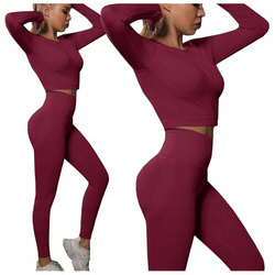 Komplet zestaw sportowy legginsy + top