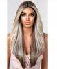 Peruka lace front długa brąz blond ombre