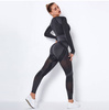 Komplet zestaw sportowy legginsy bezszwowe + top 