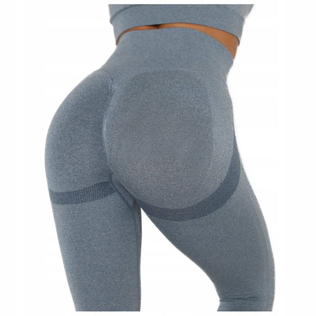 Legginsy sportowe push up wysoki stan fitness 