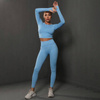 Komplet zestaw sportowy legginsy + top 