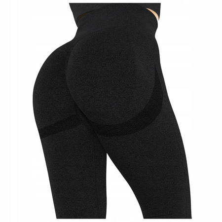 Legginsy sportowe push up wysoki stan fitness 