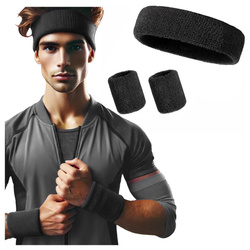 Opaski na głowe i ręce frotki