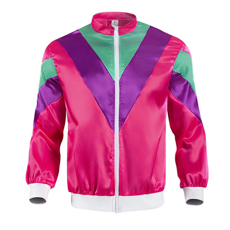 Dres w stylu retro z lat 70. i 80 - różowy
