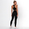 Komplet zestaw sportowy legginsy bezszwowe + top 