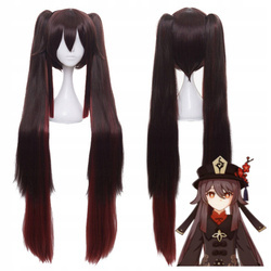 Peruka anime Genshin Impact Hu Tao cosplay