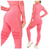 Komplet zestaw sportowy legginsy bezszwowe + top 
