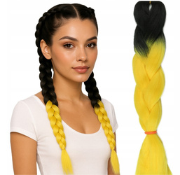 Włosy syntetyczne warkoczyki dredy ombre