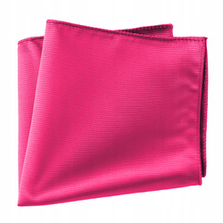 Poszetka męska w prążki - ciemnoróżowa