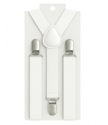 Szelki dziecięce 2,5 cm białe