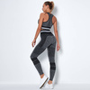 Komplet sportowy legginsy bezszwowe + top 