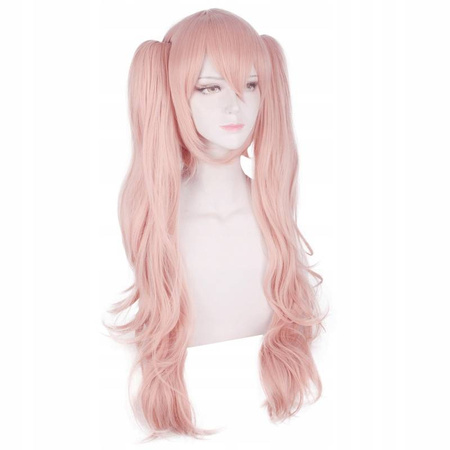 Peruka długa różowa cosplay Enoshima Junko Danganronpa anime