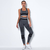 Komplet sportowy legginsy bezszwowe + top 