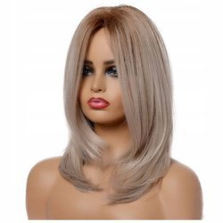 Peruka do ramion ombre jasny blond prosta