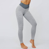 Legginsy sportowe push up wysoki stan karbowane