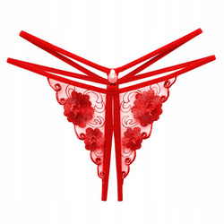 Stringi damskie koronkowe perełka