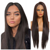 Peruka lace front długa brąz prosta