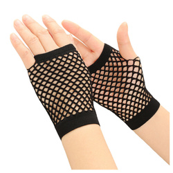 Rękawiczki z siatki czarne mitenki