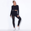 Komplet zestaw sportowy legginsy bezszwowe + top 