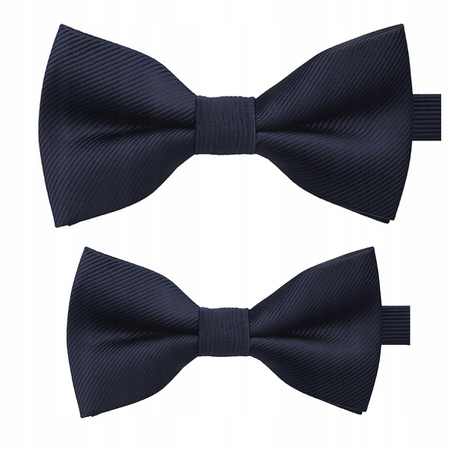 Zestaw muszek dla taty i syna - granatowe