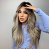 Peruka blond brąz falowana jak naturalna 