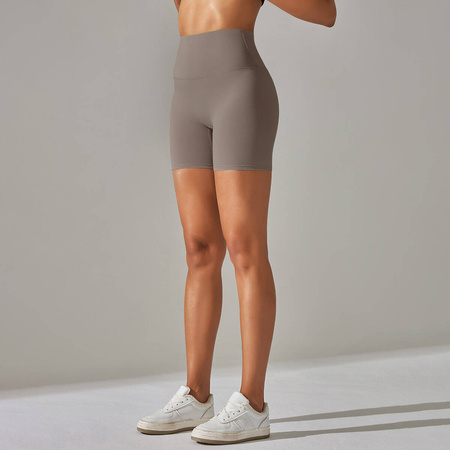 Kolarki spodenki sportowe fitness z wysokim stanem
