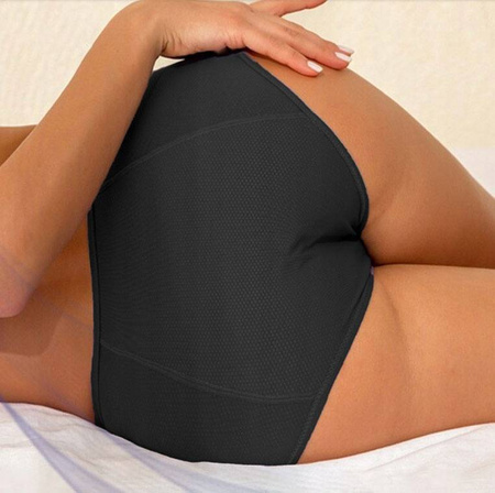 Majtki menstruacyjne czarne nieprzeciekające 