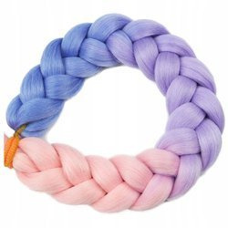 Włosy syntetyczne kolorowe dredy warkocze ombre