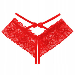 Stringi paseczki majtki haft koronka