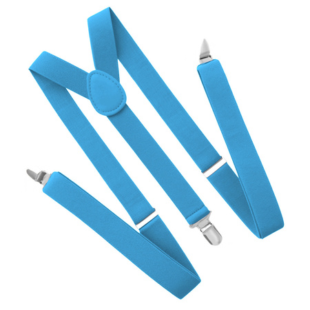 Szelki do spodni 2,5 cm niebieski