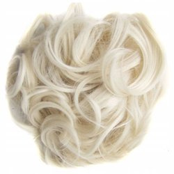 Doczepiany kok na gumce treska gęste włosy