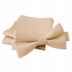 Zestaw mucha + poszetka - szampańska