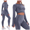 Komplet zestaw sportowy legginsy bezszwowe + top 