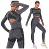 Komplet sportowy legginsy bezszwowe + top 